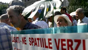 Peste trei sute de persoane la protestul în cazul Bordei, la care participă şi Ion Iliescu