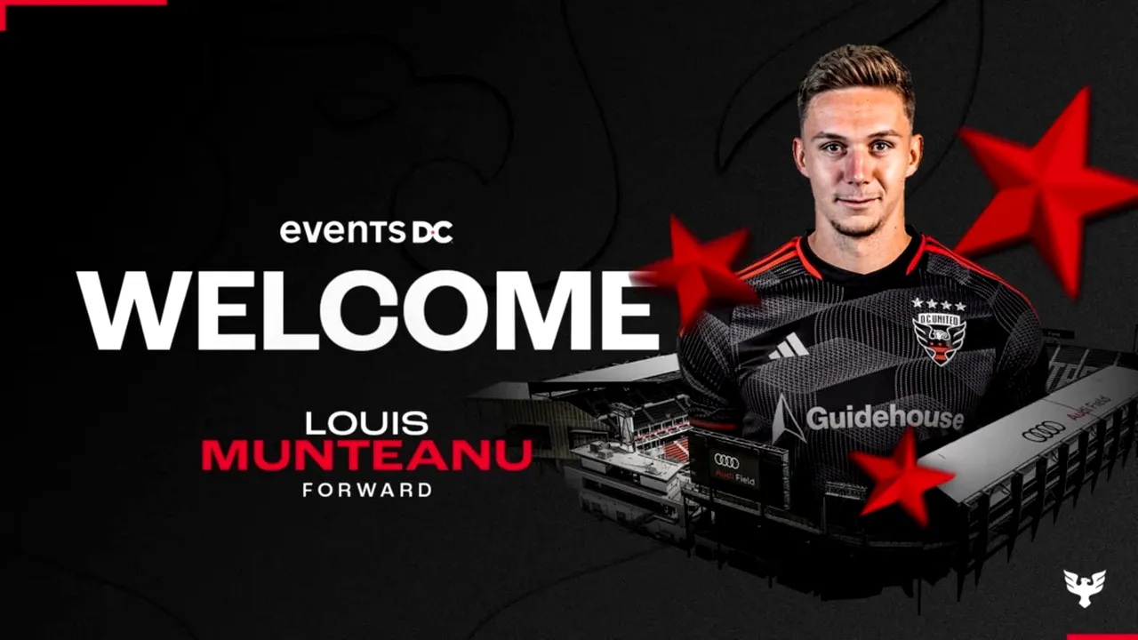 Americanii despre Louis Munteanu, transferat la D.C. United: Abilitate naturală de a marca goluri
