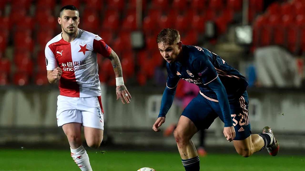 Europa League: Slavia Praga a pierdut în faţa lui Arsenal. Stanciu, înlocuit la pauză