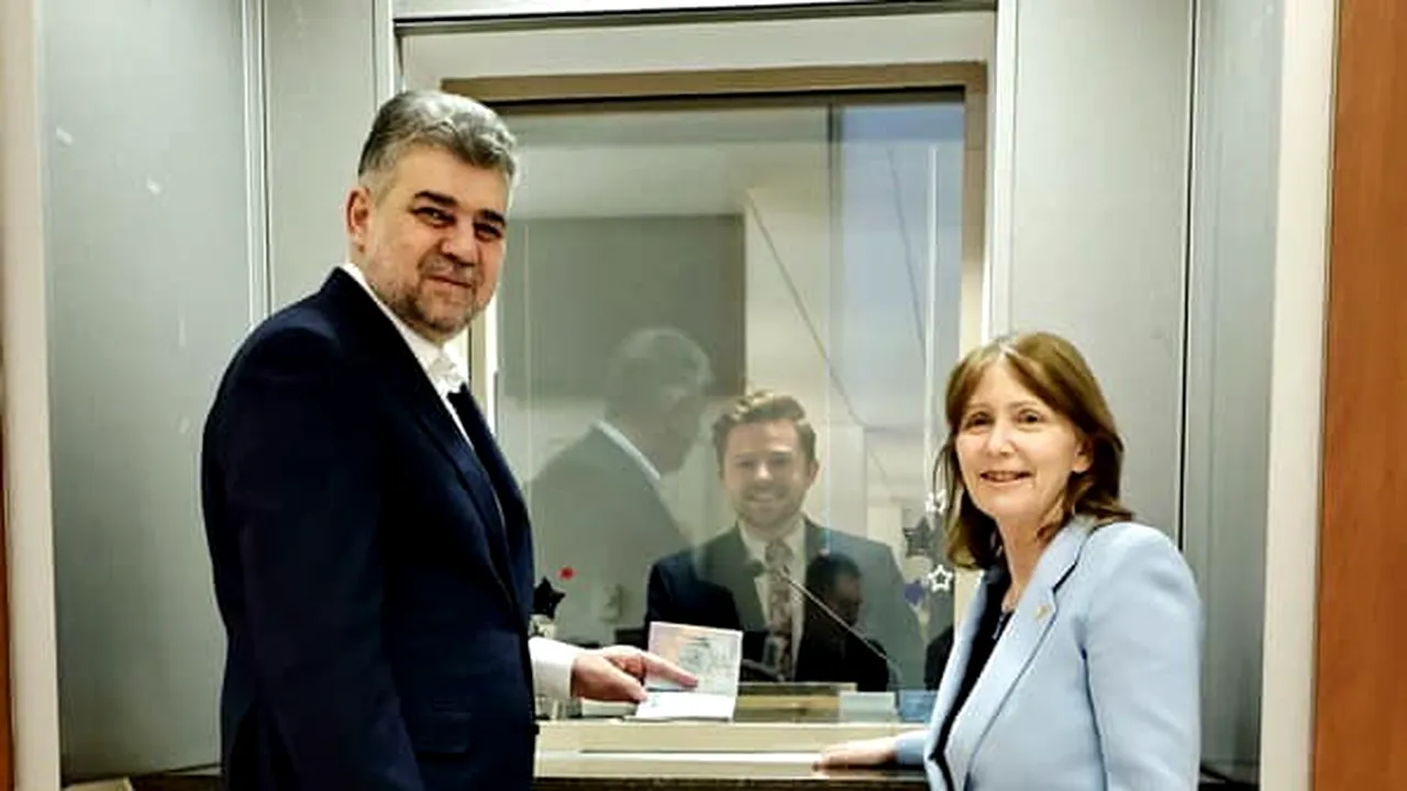 Marcel Ciolacu s-a dus să îşi ia viză pentru America. Ce scop are premierul