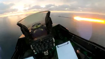 APĂRARE Imagini spectaculoase din avioanele F-16: Momentul în care piloții români doboară două drone Geran