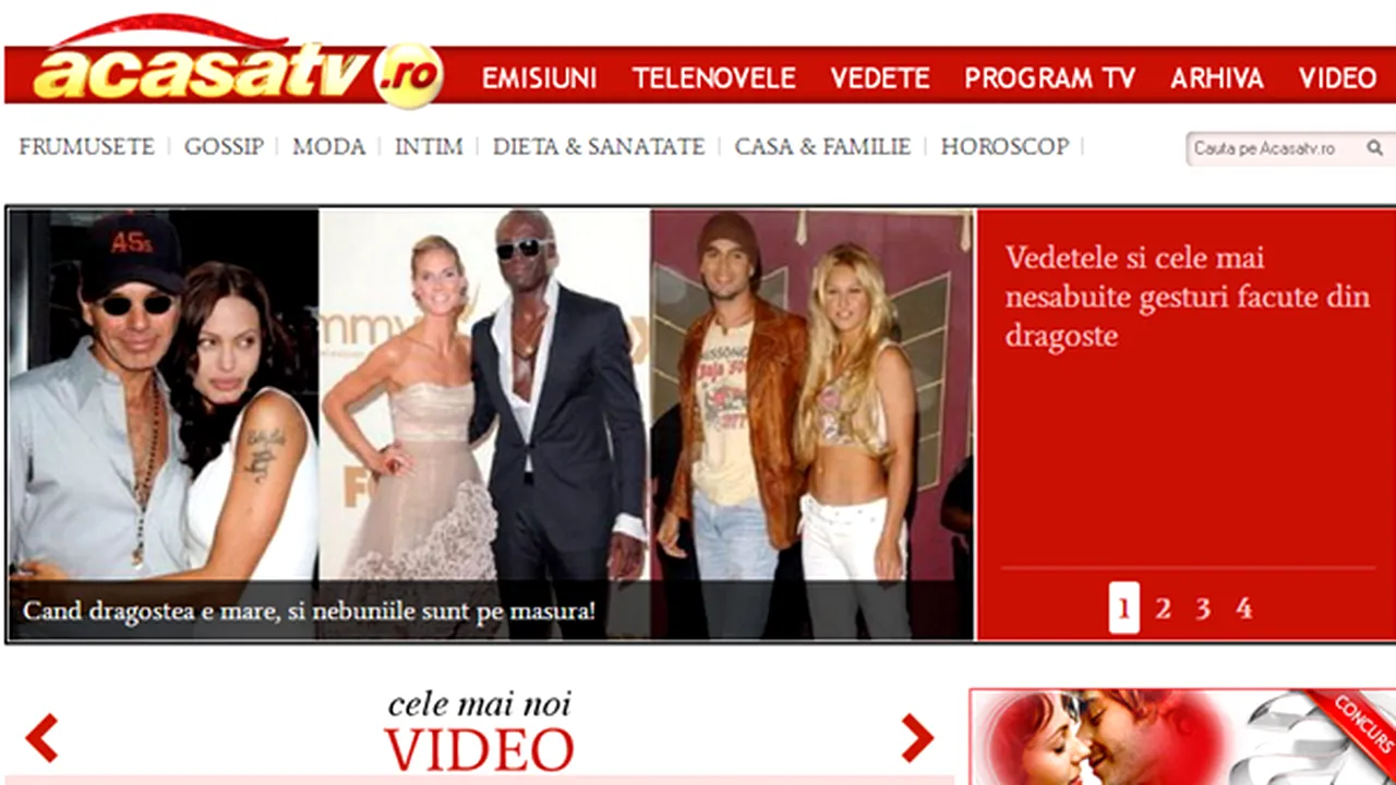 Site-ul www.acasatv.ro caută cea mai frumoasă poveste de dragoste