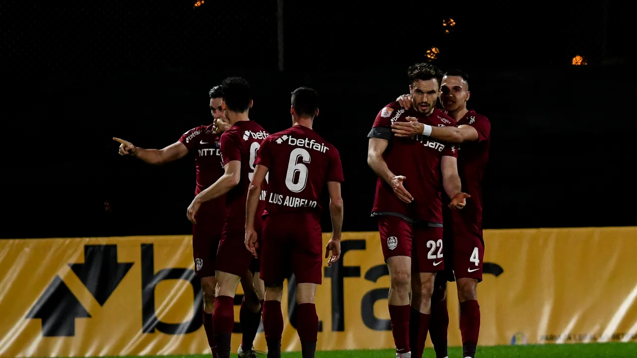 CFR Cluj întrerupe seria de 11 meciuri fără înfrângere a lui FC Argeş. Campioana şi-a zdrobit adversarii cu 5 la 0