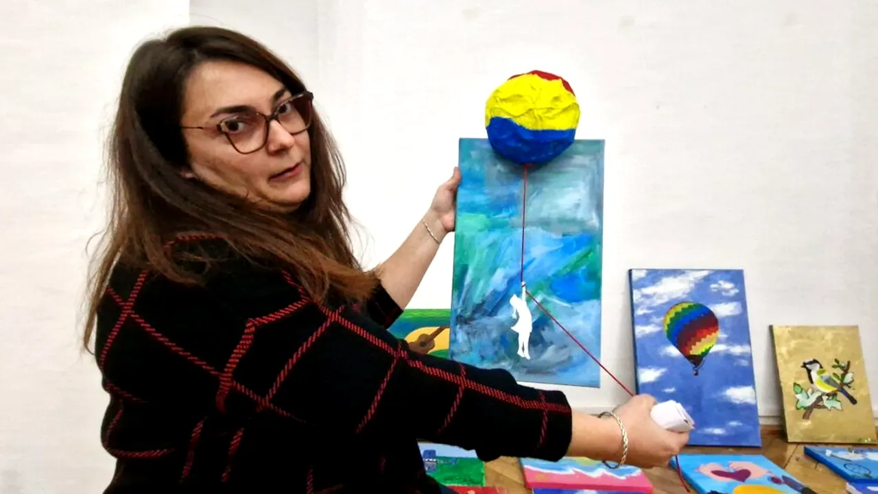 Painting by a patient admitted to the Psychiatric Hospital in Sibiu, compared to a work by Bansky