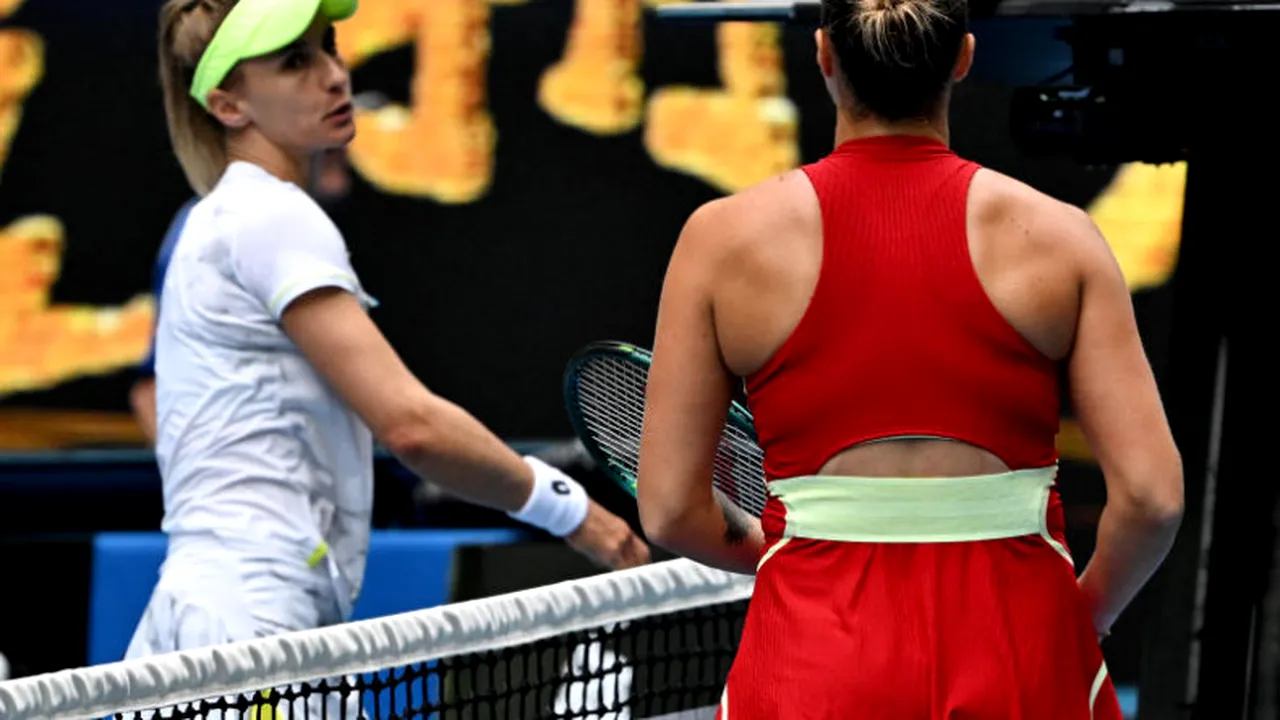 Învinsă categoric de Sabalenka, ucraineanca Tsurenko a refuzat să dea mâna cu bielorusa 