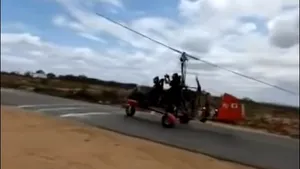 Invenţie inedită. Un bărbat a construit un elicopter din piese vechi de maşină