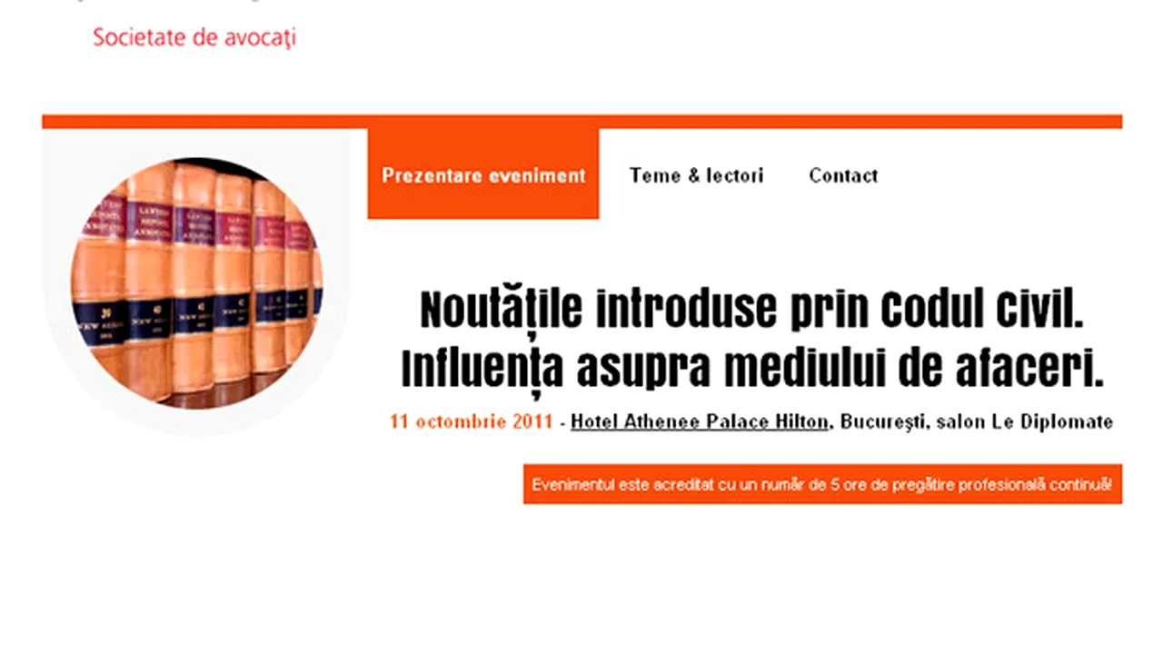 Ţuca Zbârcea & Asociaţii şi Mediafax organizează conferinţa 