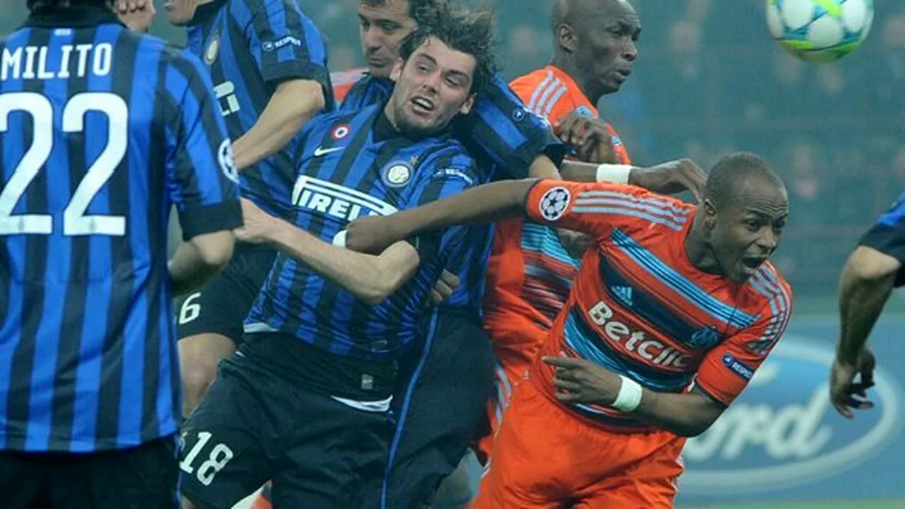 Olympique Marseille, învinsă de Inter Milano, scor 2-1, dar calificată în sferturile LC