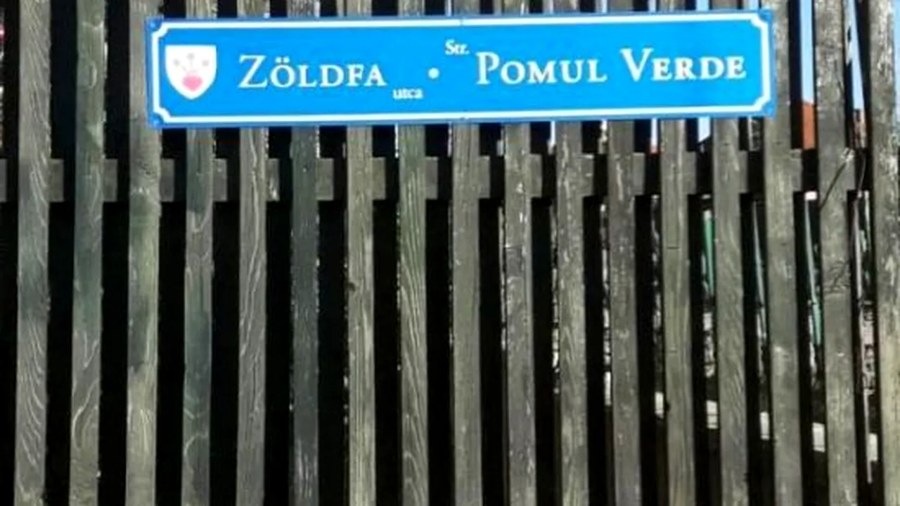 Plăcuţele cu nume de străzi din Miercurea Ciuc vor fi schimbate. Limba română deasupra celei maghiare, după decizia Curţii de Apel Bucureşti 