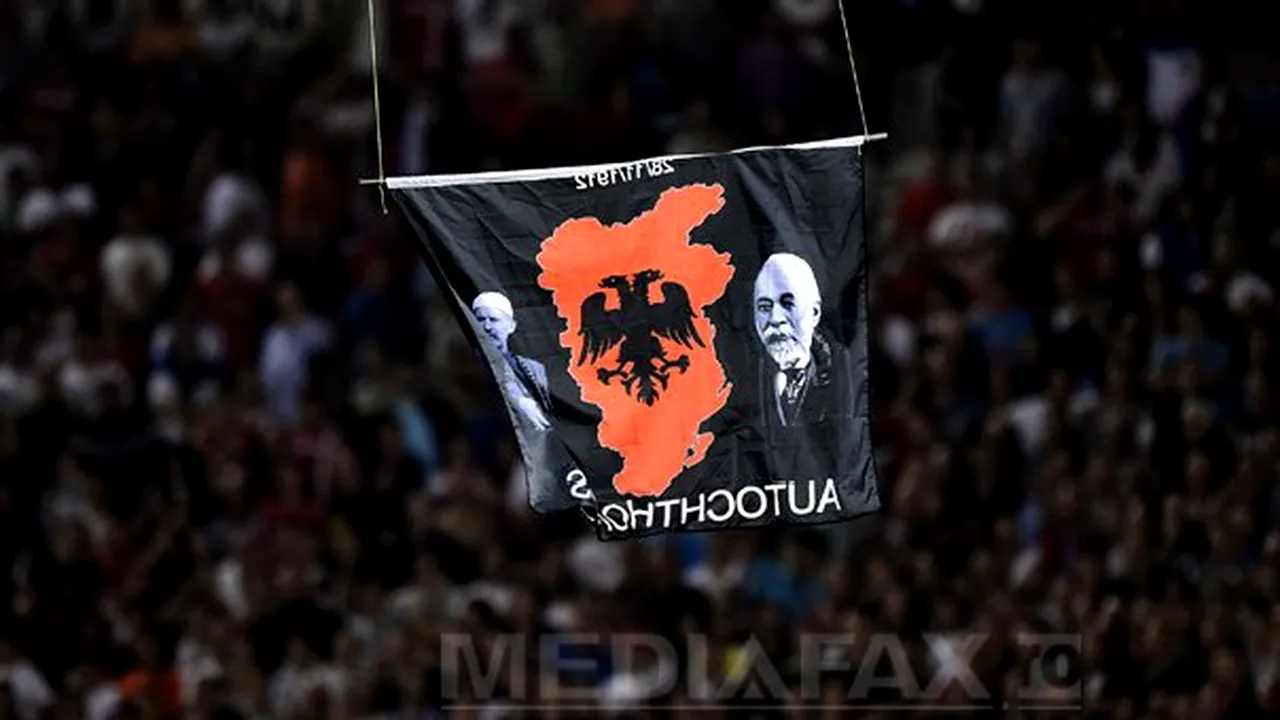 UEFA: Meciul Serbia - Albania omologat 3-0, trei puncte retrase gazdelor, ambele federaţii amendate