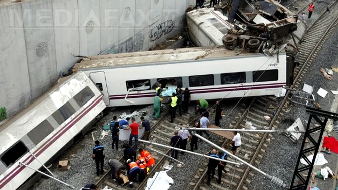 ACCIDENTUL DE TREN din Spania: Autorităţile au identificat toate victimele