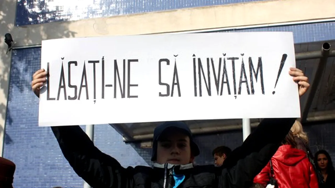 Protest la Liceul de Artă 