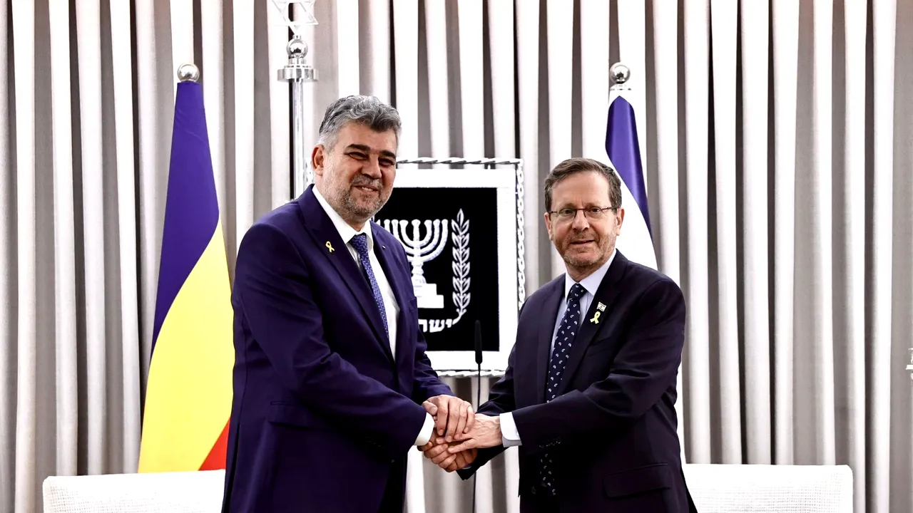 Ciolacu, întâlnire cu preşedintele Statului Israel: Am condamnat ferm atacurile teroriste