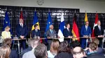 Nicușor Dan, Merz și Costa au izbucnit în râs la aceeași întrebare. Ce le-a cerut un jurnalist finlandez