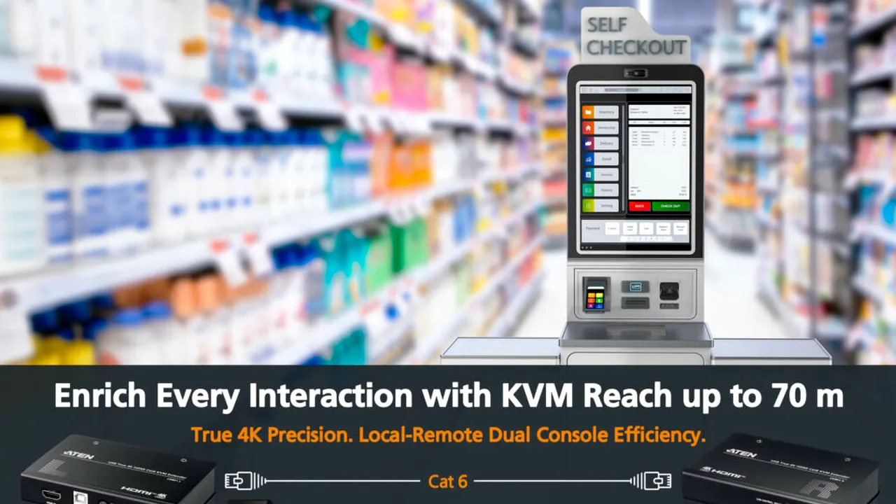 ATEN CE801 – Extensie KVM True 4K pentru  control sigur la distanță