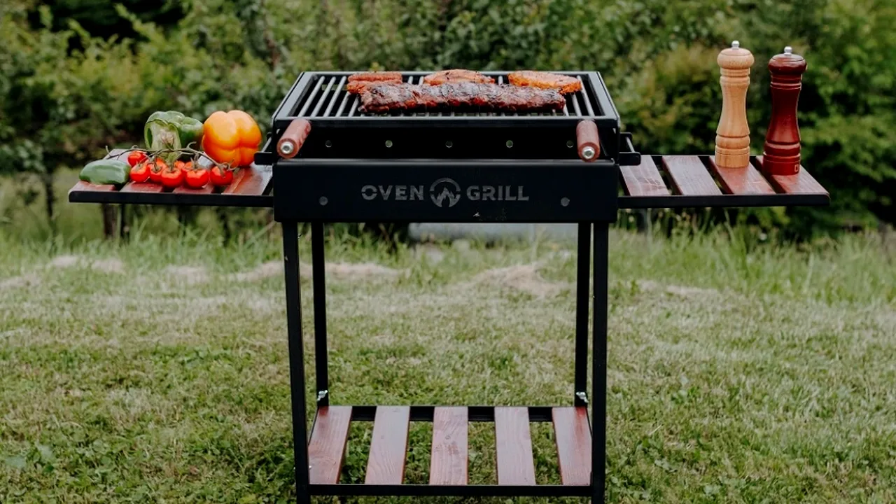 (P) Ţi s-a făcut poftă de un grătar suculent? Aprinde un grătar economic Oven Grill şi stinge foamea la iarbă verde!