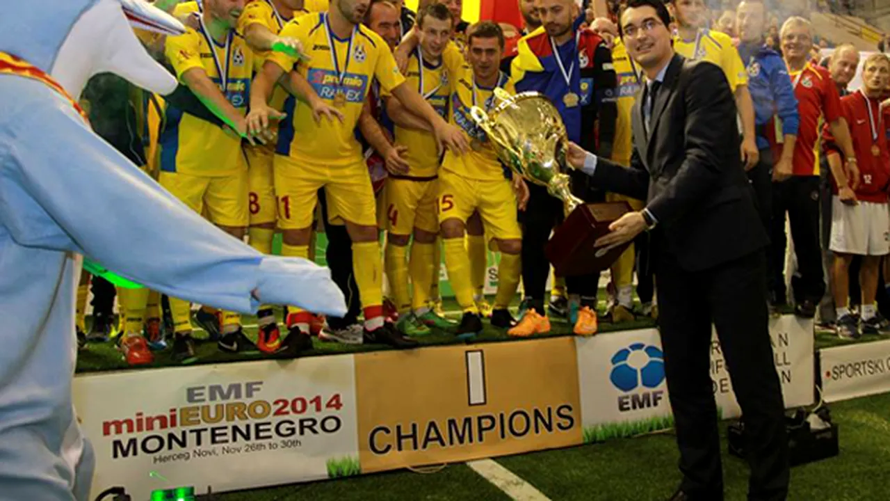 Echipa României de minifotbal a câştigat Campionatul European