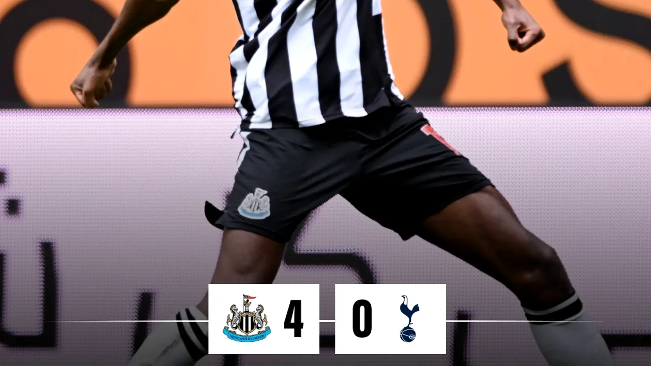 Cu Drăguşin rezervă neutilizată, Tottenham a pierdut cu 4-0 deplasarea de la Newcastle