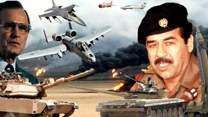 Războiul din Golf (1990 - 1991) - coaliţia naţiunilor unite împotriva unui dictator care a invadat o ţară suverană