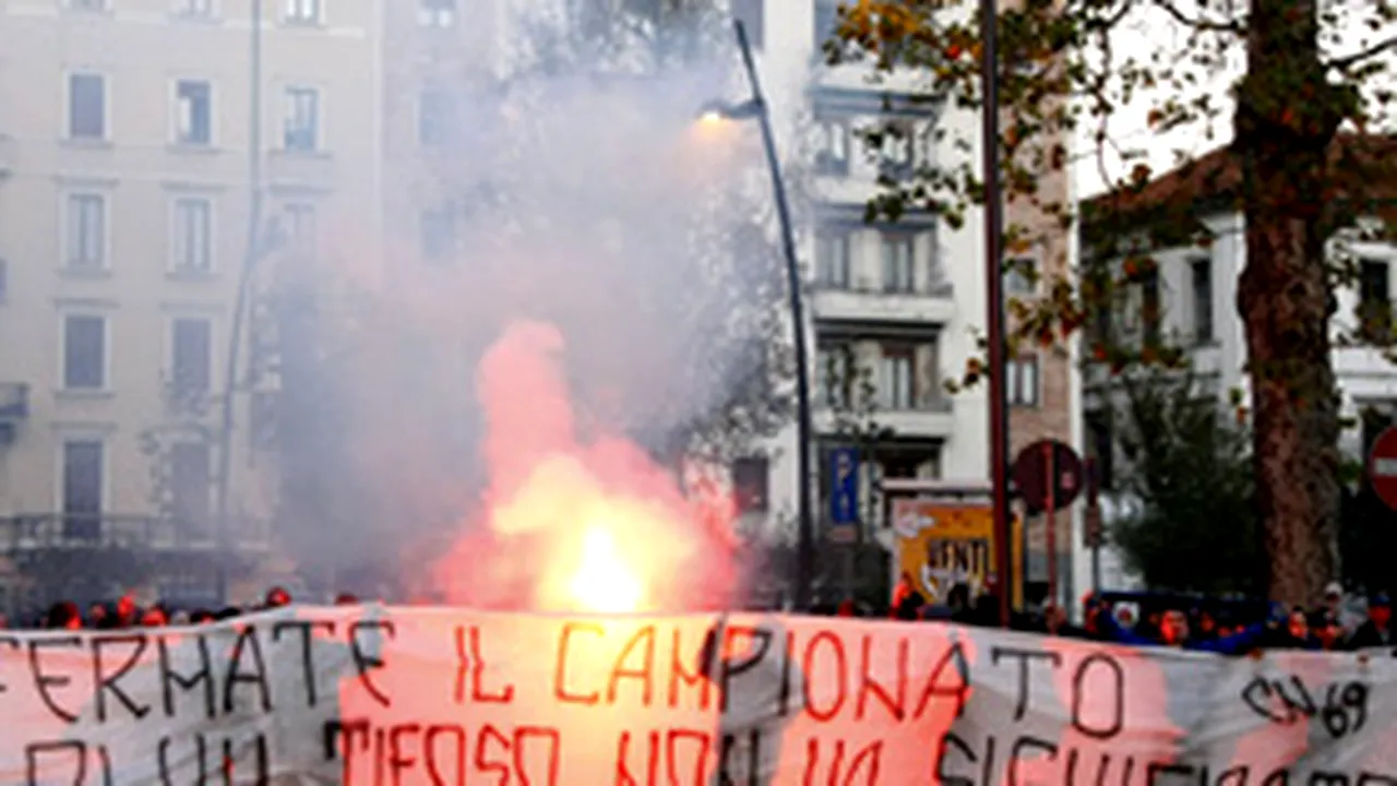 Italia: Deplasările suporterilor violenţi la meciurile, interzise