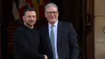 Zelenski a fost primit de Keir Starmer, la Londra, în aplauzele celor prezenţi