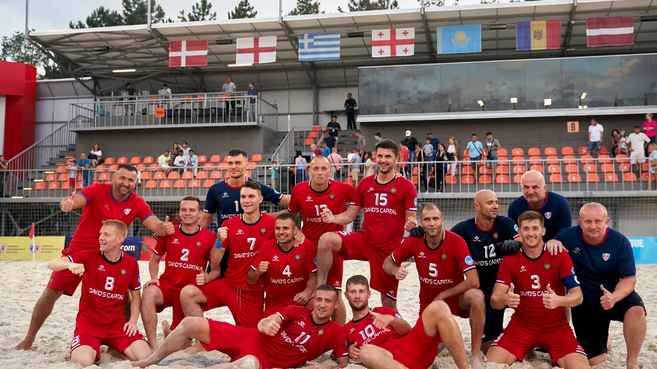 Naţionala, învinsă de Moldova, termină pe locul 2 în grupă la Euro Beach Soccer League
