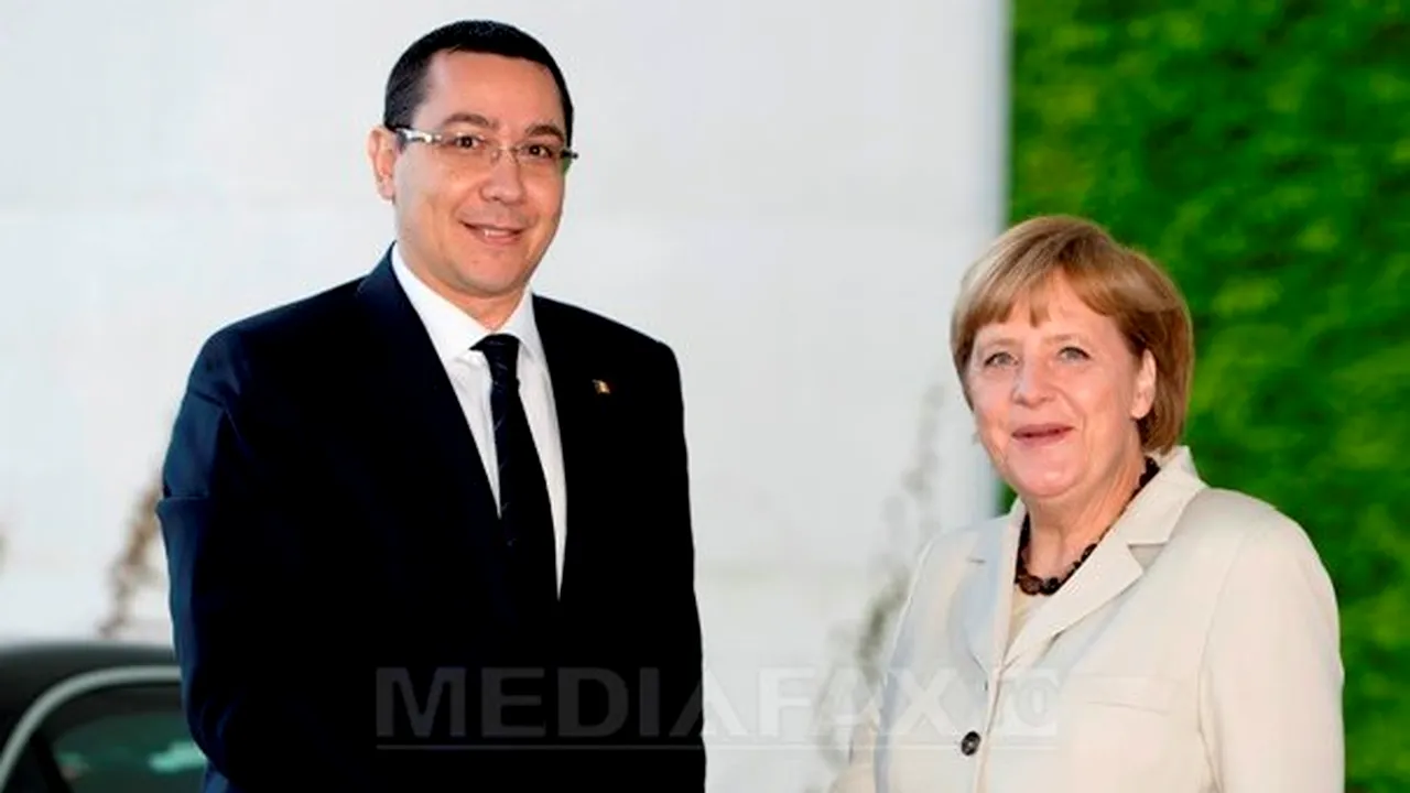 Ponta spune că a fost asigurat de Merkel că românii corecţi din Germania nu vor fi discriminaţi