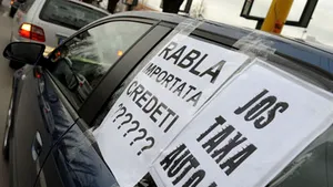 Şoferii au blocat un pod spre Vama Borş, fiind întorşi din drum de poliţiştii de frontieră