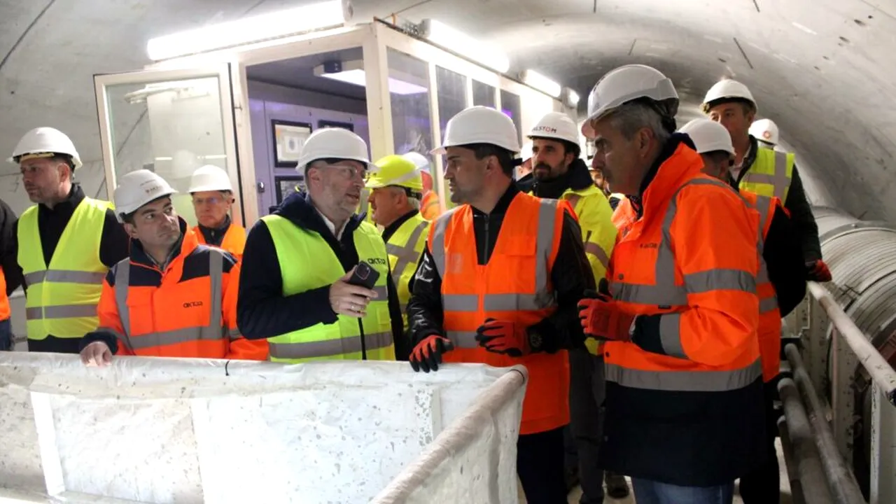 Ministrul Transporturilor, la străpungerea ultimei porțiuni a tunelului feroviar Mureni