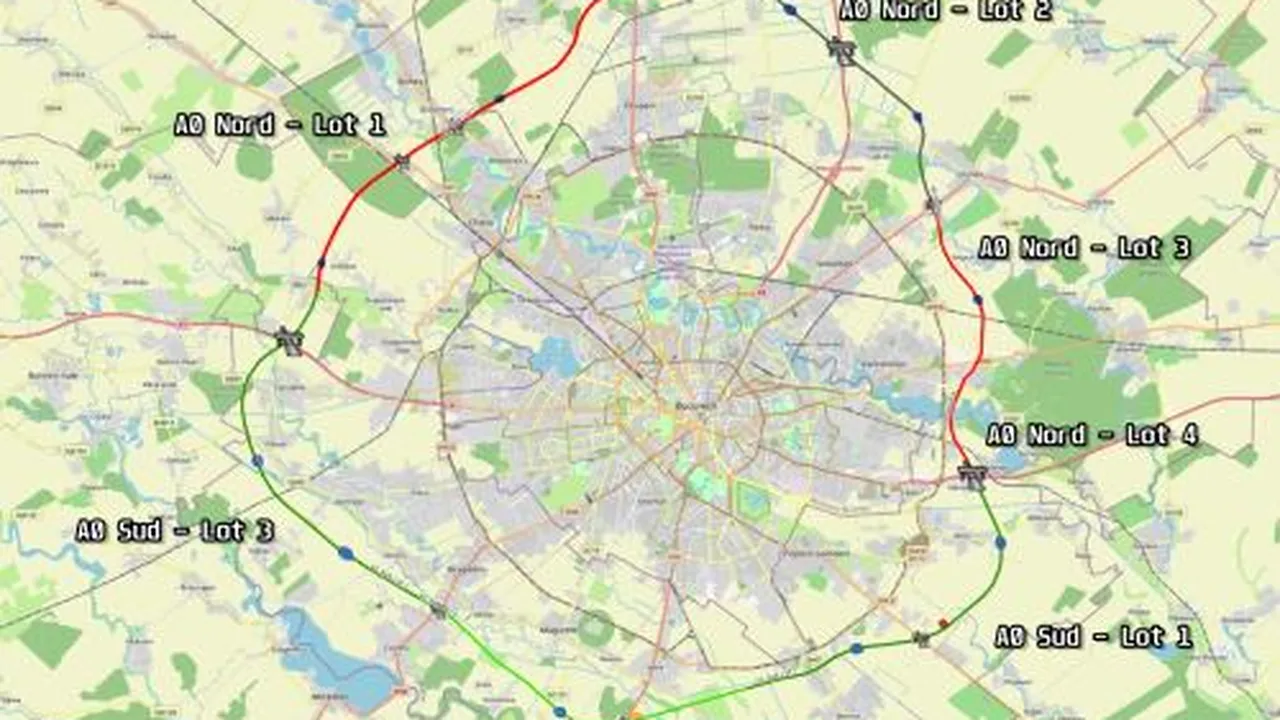Sâmbătă se deschide circulaţia pe un nou lot din A0. Are 16,3 km şi traversează Bragadiru, Măgurele, Jilava şi Vidra