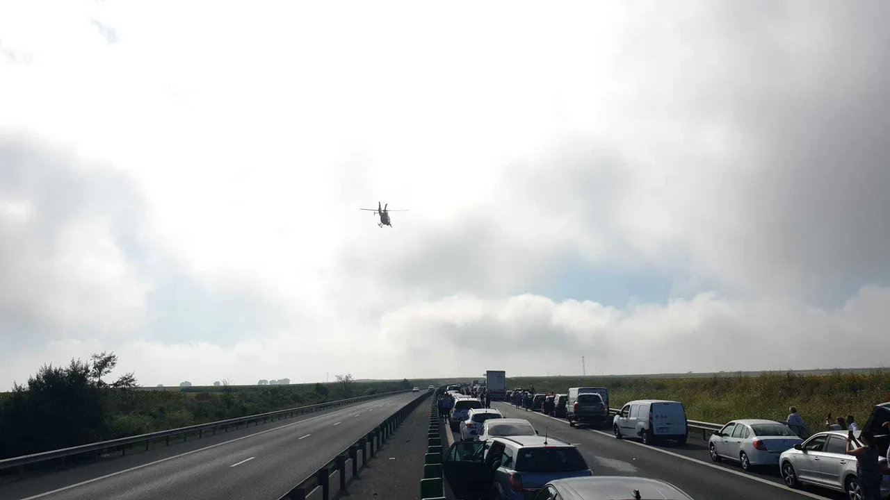 Infotrafic, precizări în legătură cu accidentul de pe Autostrada Soarelui: Sunt 3 evenimente 