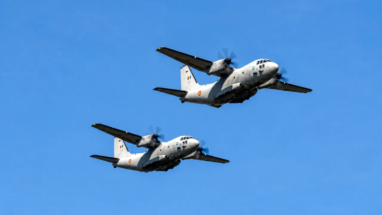 MApN: Avioane la joasă înălțime și coloane de tehnică militară pe șosele. „Nu vă panicați”