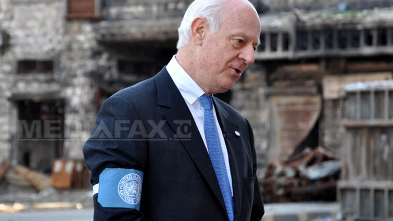Emisarul ONU Staffan de Mistura, în vizită în Siria în efortul de a opri războiul civil