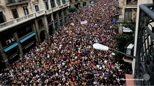 FOTO, VIDEO | Grevă generală în Catalonia, după violenţele poliţiei din ziua referendumului. Drumurile, blocate, iar obiectivele turistice, închise