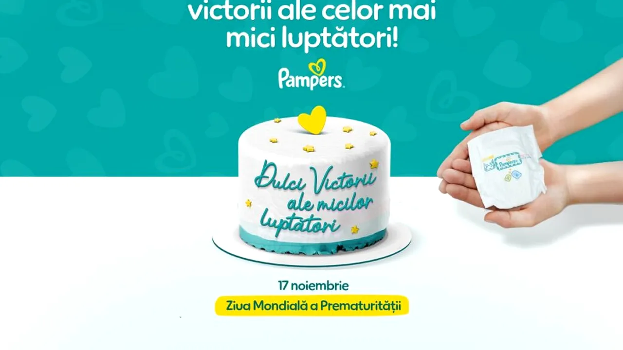 Pampers celebrează micii luptători născuți prematur și continuă donația anuală de scutece către maternități (P)