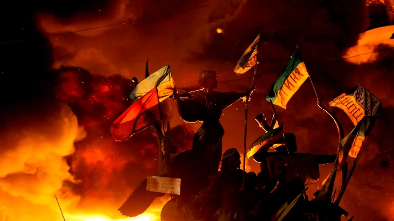 Protest în capitala Ucrainei. Mii de persoane cer evitarea 