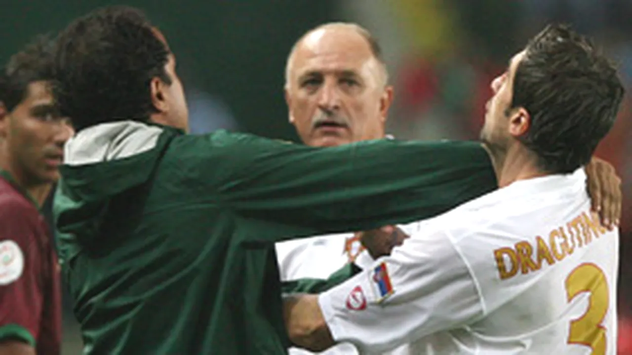 Selecţionerul Scolari i-a dat un pumn sârbului Dragutinovici