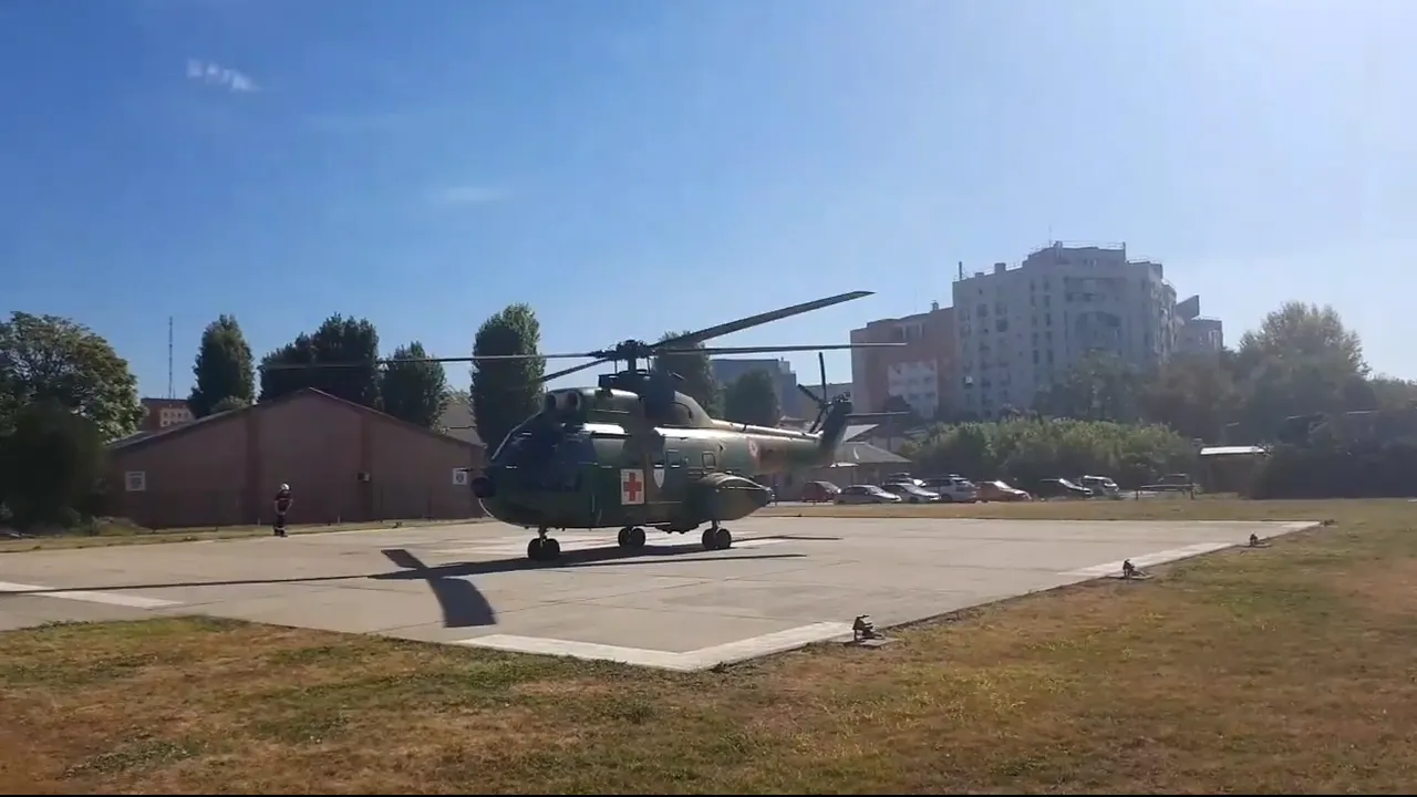 Armata a făcut un antrenament cu două elicoptere în apropierea Spitalului Militar din Bucureşti  | VIDEO