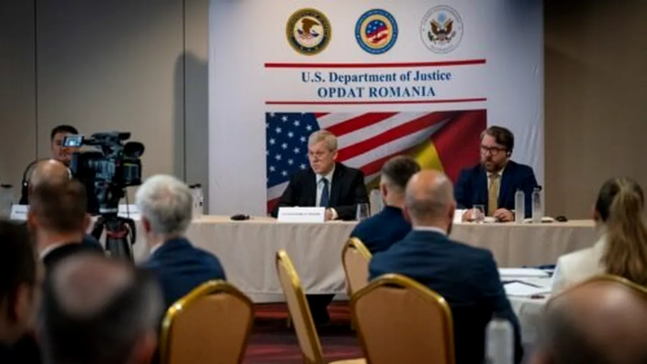 Cătălin Predoiu, în deschiderea unei conferințe româno-americane: Crima organizată, una dintre cele mai mari amenințări la adresa societăților democratice