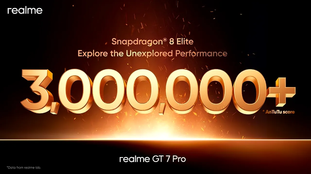 Realme GT 7 Pro: primul flagship cu Snapdragon 8 Elite