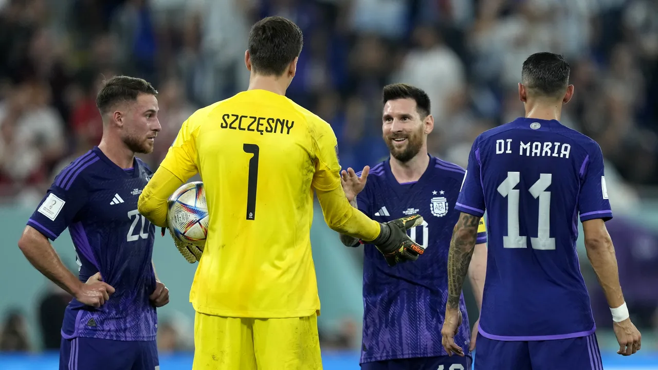 Szczesny şi Messi au făcut un pariu de 100 de euro chiar pe teren