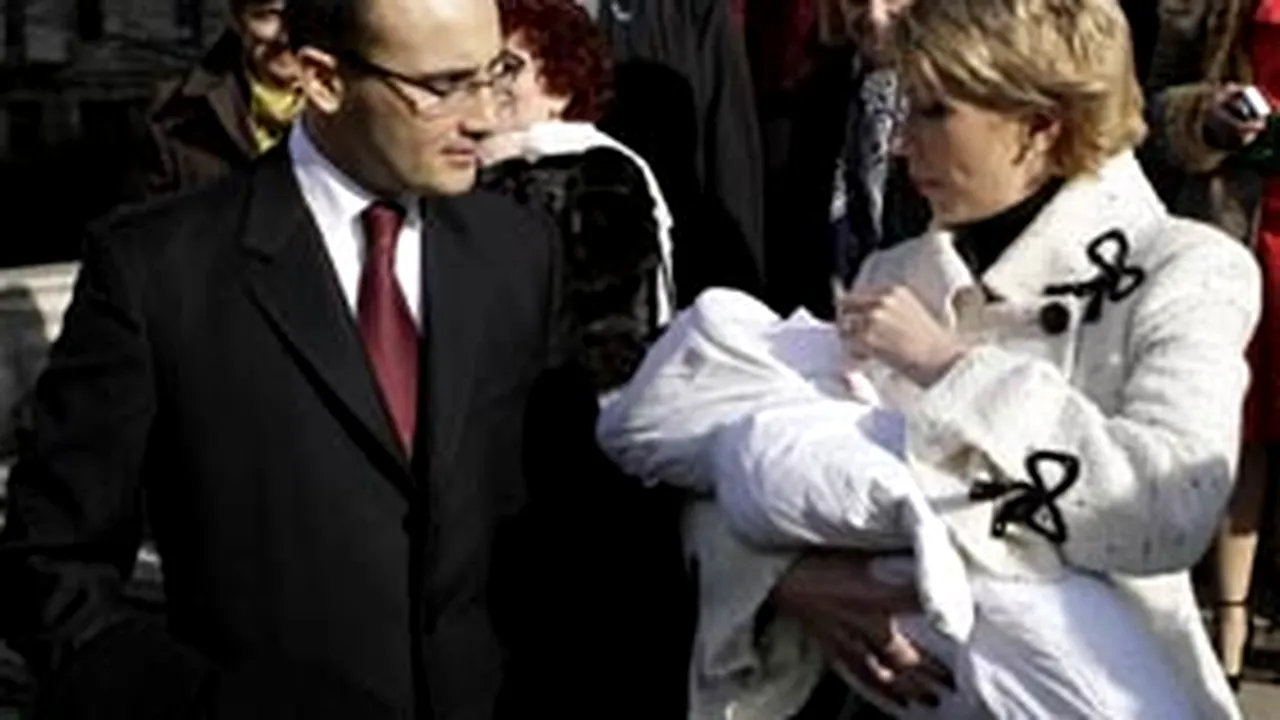 Familia Turcan şi-a botezat fiul