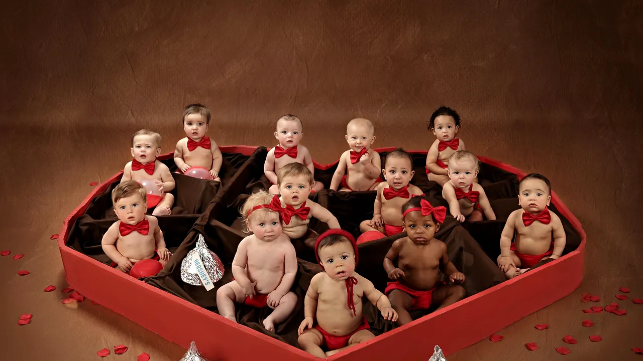 Povestea din spatele „bebeluşi-bomboane”, o fotografie tematică de Valentine's Day care a devenit virală