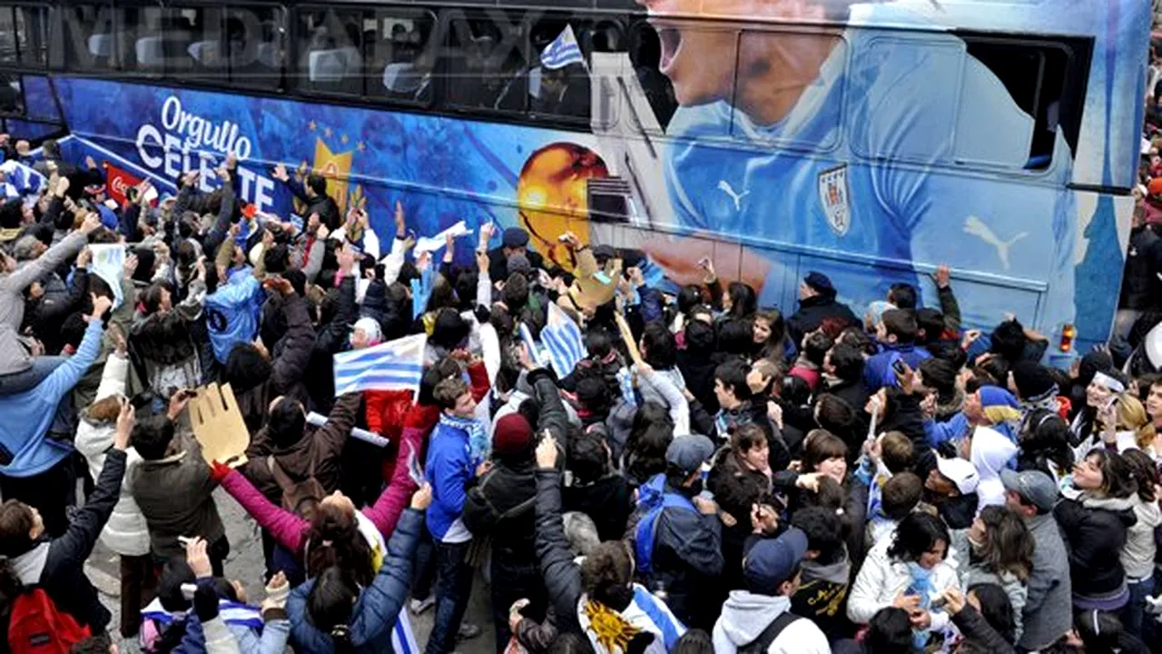 Montevideo s-a oprit pentru a-şi sărbători noii eroi