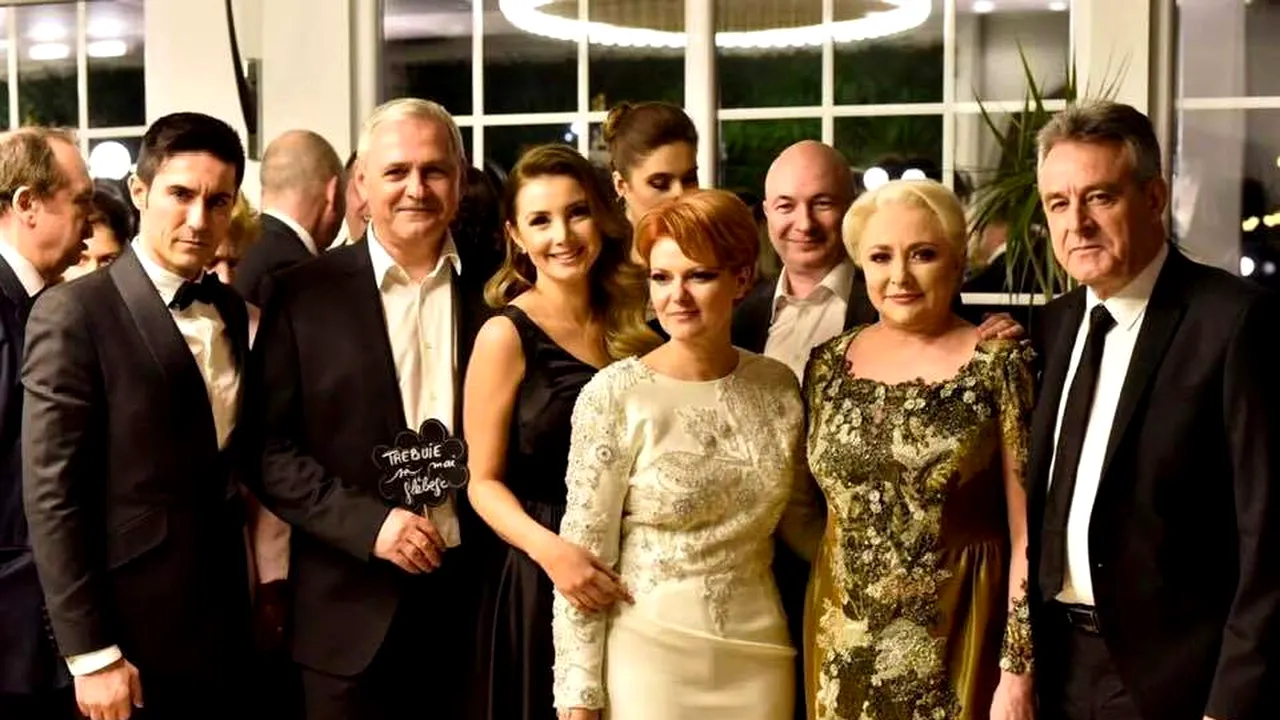 Olguţa Vasilescu, Claudiu Manda şi Liviu Dragnea, imagini inedite de la nuntă: Momentul în care cântă la microfon 