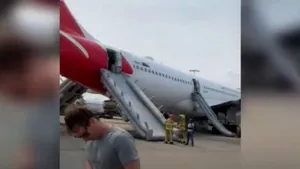 Aterizare de urgenţă a unui avion Airbus în Sydney. Pasagerii, evacuaţi pe tobogane. VIDEO