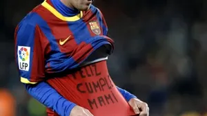 Messi, amendat pentru un mesaj adresat mamei sale