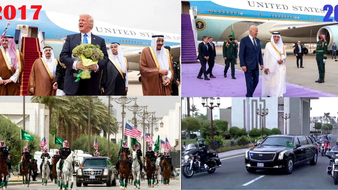 (POZA ZILEI) Doi preşedinţi americani în Arabia Saudită. Trump tratat 