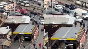 Cortegiu funerar, filmat pe contrasens în Capitală. Traficul a fost blocat. VIDEO 