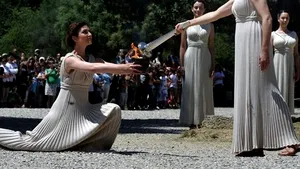 JOCURILE OLIMPICE 2012: Ceremonia de aprindere a flăcării olimpice